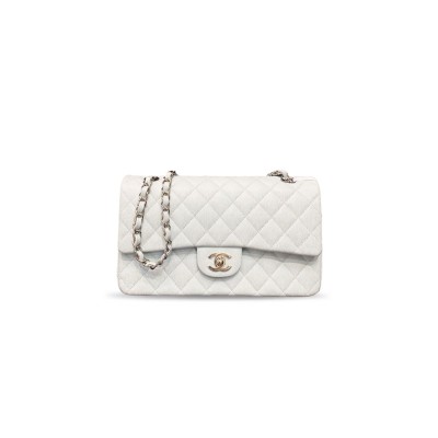 CHANEL CAVIAR QUILTED MEDIUM DOUBLE FLAP LIGHT A01112 (25.5*15.5*6.5cm) 